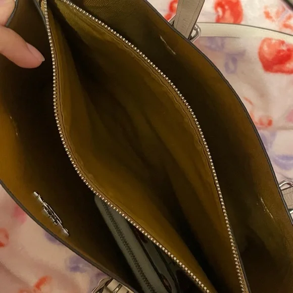 Coach White and Red Cherry Print Shoulder Bag - Picture 2 of 5